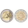 2 Euros 10 Aniversário da Moeda Euro Austria 2012