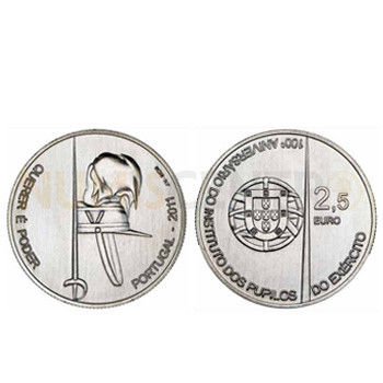 Moeda Comemorativa 100 Aniversário dos pupilos do Exército 2011 Cuproníquel