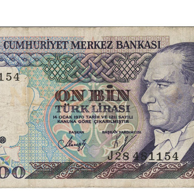 10000 Liras - Turquia 1970-89