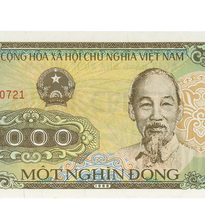 1000 Dong - vietnam do Norte 1988
