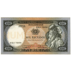 1000 Escudos - Moçambique Maio 1972 NOVA