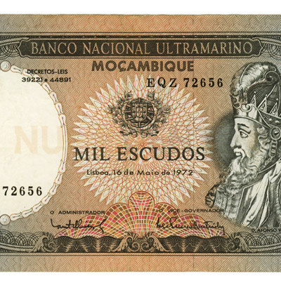 1000 Escudos - Moçambique Maio 1972 NOVA