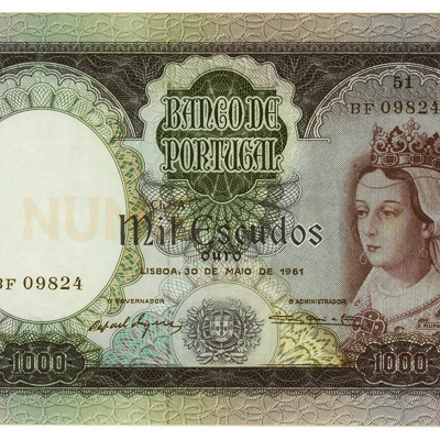 1000 Escudos - Portugal 1961 Bela