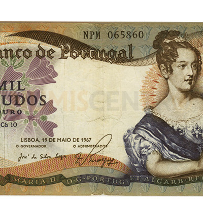 1000 Escudos - Portugal 1967 Bela