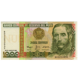 1000 Intis - Peru 1988