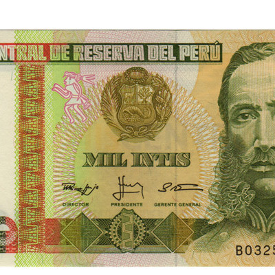 1000 Intis - Peru 1988