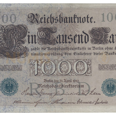 1000 Mark - Alemanha 1910