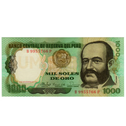 1000 Soles Oro - Peru 1981