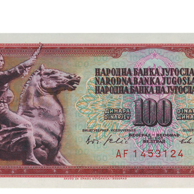 100 Dinara - Jugoslavia 1965