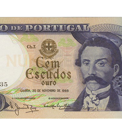 100 Escudos - Portugal 30-11-1965
