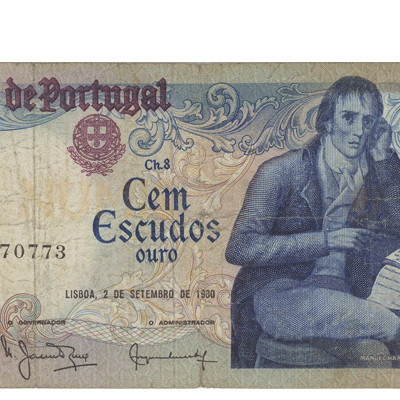 100 Escudos - Portugal 2-9-1980 Bela
