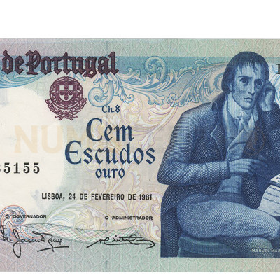 100 Escudos - Portugal 24-2-1981 Bela