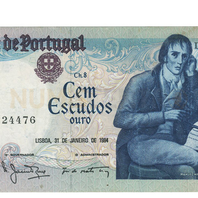 100 Escudos - Portugal 31-1-1984 Bela