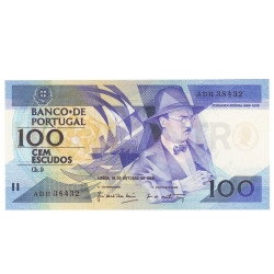 100 Escudos - Portugal 16-10-1986 Bela