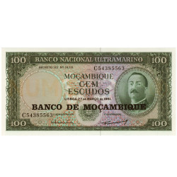 100 Escudos - Moçambique 1961 NOVA