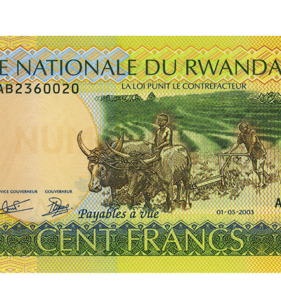 100 Francs - Ruanda 2003