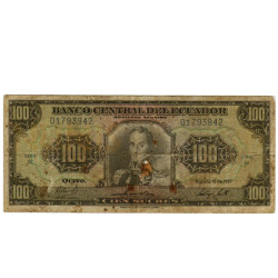 100 Sucres - Equador 1977