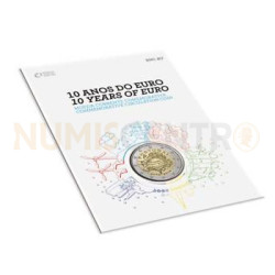 2 Euros 10 Aniversário da Moeda Euro Portugal 2012 BNC