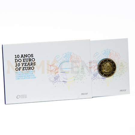 2 Euros 10 Aniversário da Moeda Euro Portugal 2012 Proof
