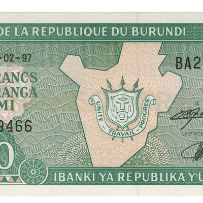 10 Francos - Burundi 1997