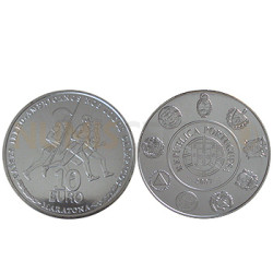 Moeda 10€ A Maratona viI Série Ibero Americana 2007 Prata