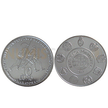 Moeda 10€ A Maratona viI Série Ibero Americana 2007 Prata