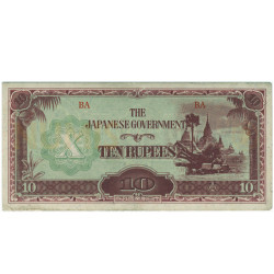 10 Rupees - Mianmar 1942