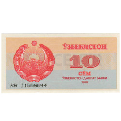10 Sum - Uzbequistao 1992