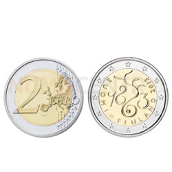 2 Euros 150 Anos do Parlamento Finlândia 2013