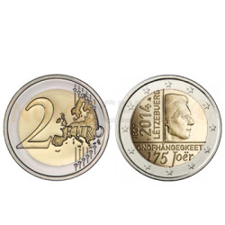 2 Euros 175 Anos Independência Luxemburgo 2014