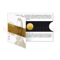 Moeda 1/4€ Comemorativa Luis de Camões 2010 Ouro FDC