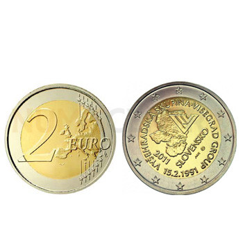 2 Euros 20º Aniversario Grupo visegrad Eslováquia 2011