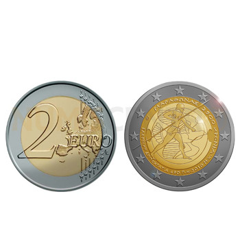 2 Euros 2500 Anos da Batalha de Maratona Grécia 2010