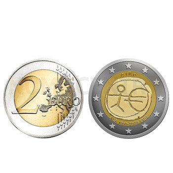 2 Euros 10 Aniversário da UEM Irlanda 2009