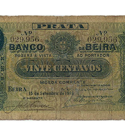 20 Centavos - Moçambique 1919 BC