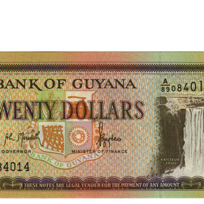 20 Dollars - Guiana 1989