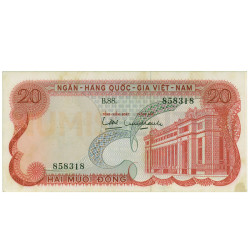 20 Dong - vietnam Sul 1969
