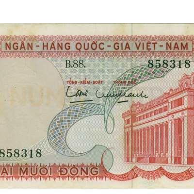 20 Dong - vietnam Sul 1969