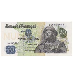 20 Escudos - Portugal 27-7-1971 Bela