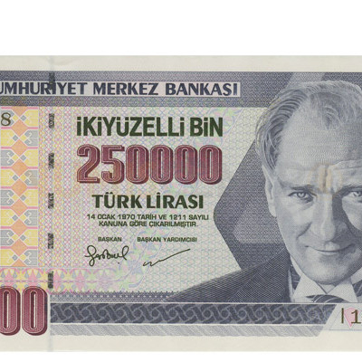 250000 Liras - Turquia 1970-98