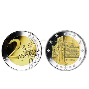 2 Euros Bremen Alemanha 2010 J