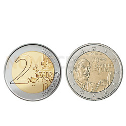 2 Euros Charles de Gaulle França 2010