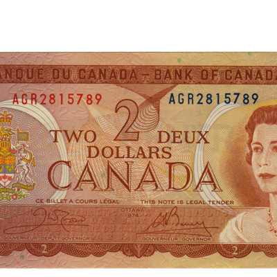 2 Dollars - Canada 1974