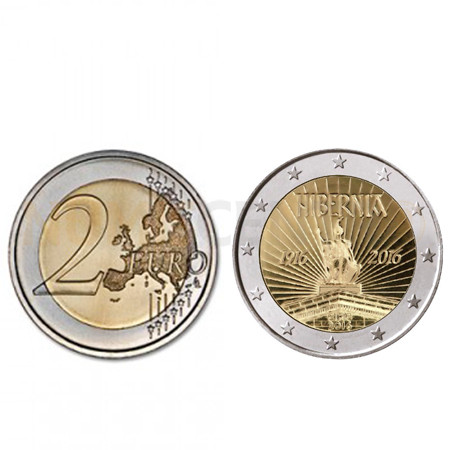 Moeda 2 Euro 100 Anos de Republica Irlanda 2016