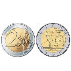 2 Euros Ascenção ao Trono - Luxemburgo 2015