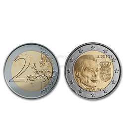 2 Euros Príncipe Henry Brasão Luxemburgo 2010
