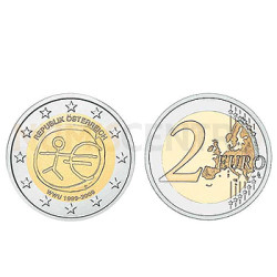 2 Euros 10 Aniversário da UEM Austria 2009