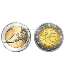 2 Euros 10 Aniversário da UEM Bélgica 2009