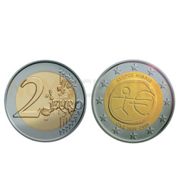 2 Euros 10 Aniversário da UEM Chipre 2009