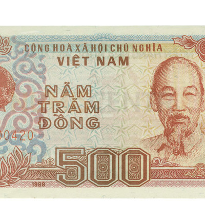 500 Dong - vietnam do Norte 1988